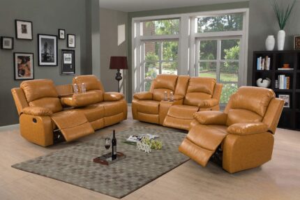 A Ainehome Sectional Recliner Sofa Set